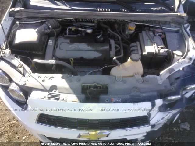 1G1JA5SH8F4125680 - 2015 CHEVROLET SONIC LS 白色 照片 10