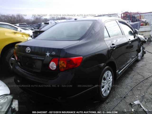 1NXBU40E59Z083801 - 2009 TOYOTA COROLLA S/LE/XLE GRAY photo 4