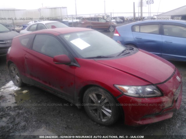 JHMZF1C44BS005198 - 2011 HONDA CR-Z RED photo 1