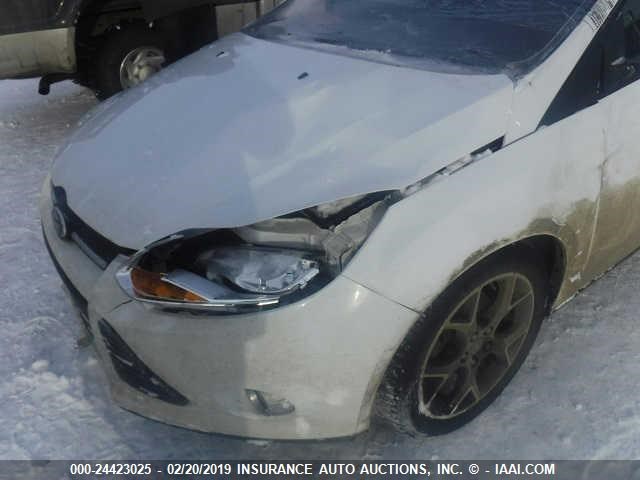 1FADP3K29DL296739 - 2013 FORD FOCUS SE WHITE photo 6