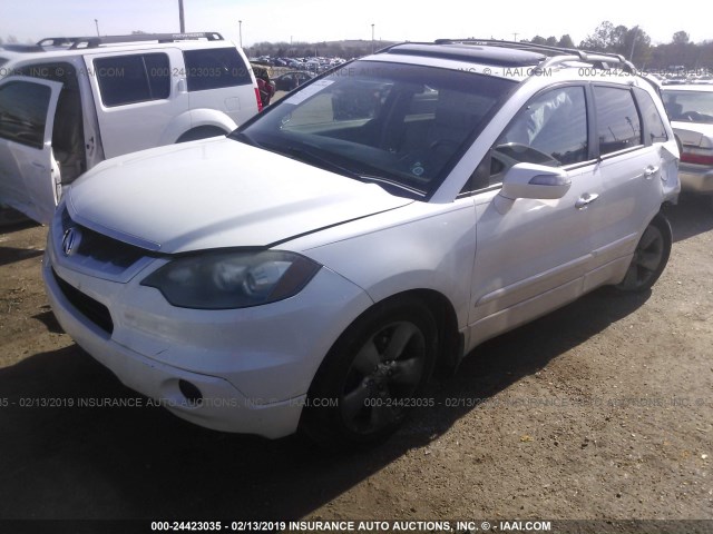 5J8TB185X8A012418 - 2008 ACURA RDX TECHNOLOGY WHITE photo 2