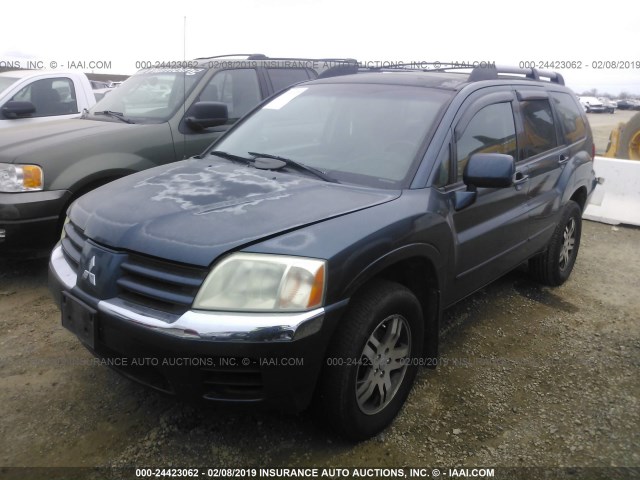 4A4MN31SX4E005079 - 2004 MITSUBISHI ENDEAVOR XLS BLUE photo 2