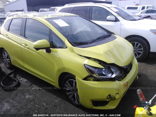 JHMGK5H72GX009709 - 2016 HONDA FIT EX/EXL YELLOW photo 1