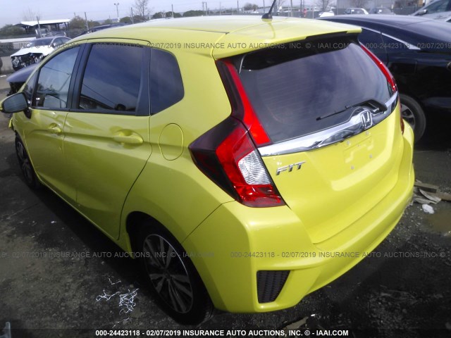 JHMGK5H72GX009709 - 2016 HONDA FIT EX/EXL YELLOW photo 3