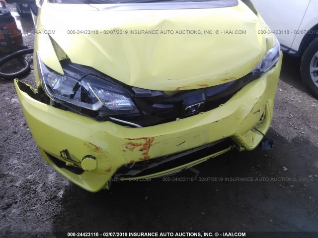 JHMGK5H72GX009709 - 2016 HONDA FIT EX/EXL YELLOW photo 6