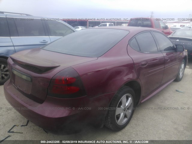 2G2WP522X51341200 - 2005 PONTIAC GRAND PRIX 栗色 照片 4