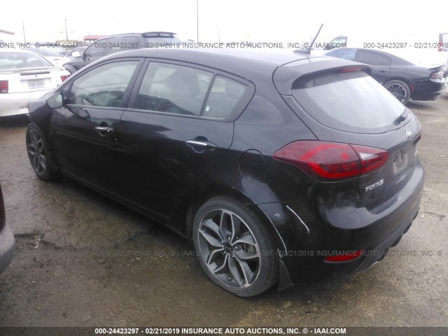 KNAFZ5A3XF5298135 - 2015 KIA FORTE SX BLACK photo 3