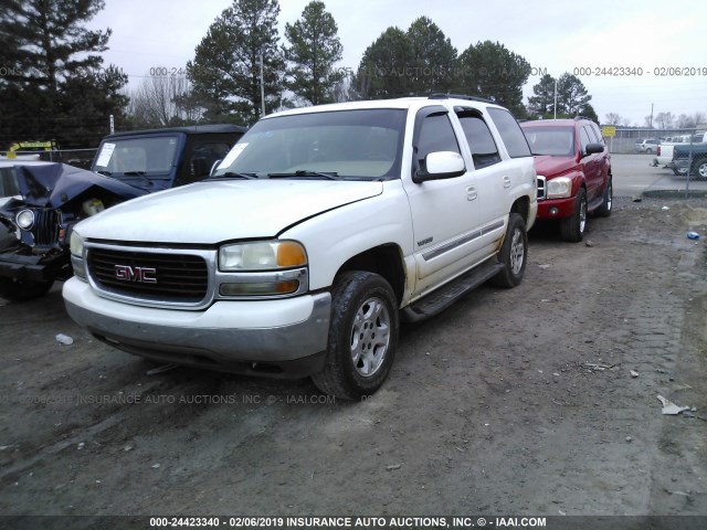 1GKEC13Z94J235062 - 2004 GMC YUKON WHITE photo 2