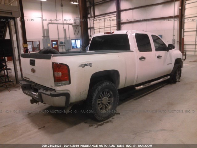 1GCHK43K89F163135 - 2009 CHEVROLET SILVERADO WHITE photo 4