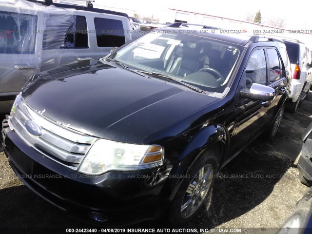 1FMDK03W88GA45407 - 2008 FORD TAURUS X LIMITED BLACK photo 2