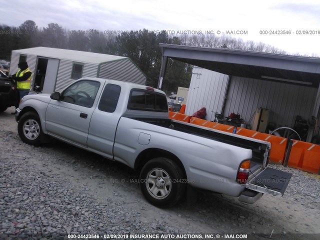 5TEVL52NX4Z427369 - 2004 TOYOTA TACOMA XTRACAB SILVER photo 3