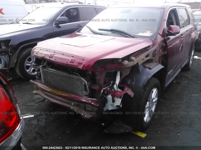 2GKALMEK9D6135511 - 2013 GMC TERRAIN SLE RED photo 6