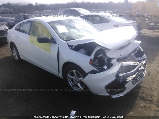 1G1ZB5ST1JF110147 - 2018 CHEVROLET MALIBU LS 白色 照片 1