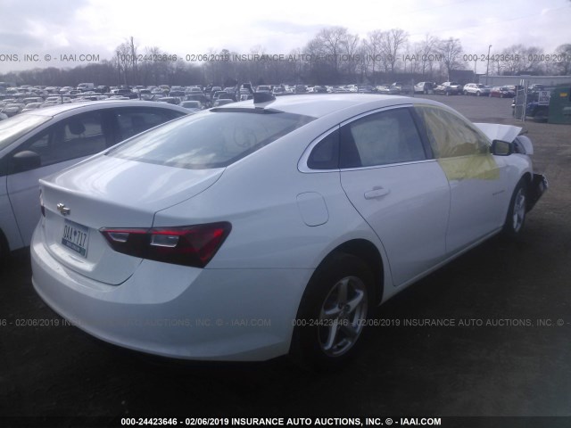 1G1ZB5ST1JF110147 - 2018 CHEVROLET MALIBU LS 白色 照片 4