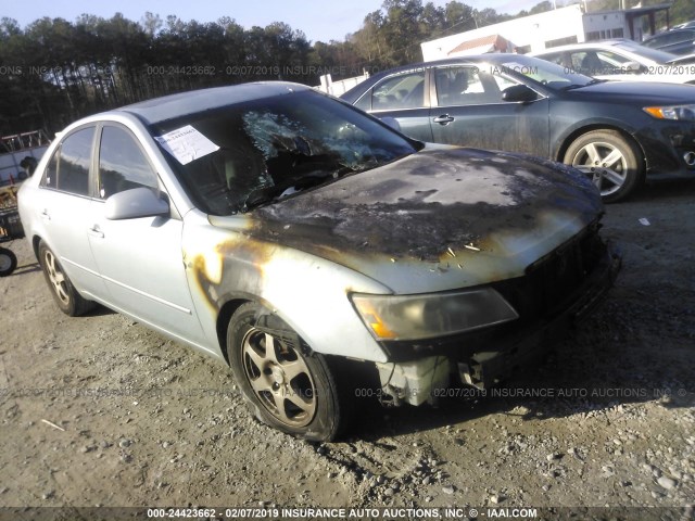 5NPEU46F86H069835 - 2006 HYUNDAI SONATA GLS/LX BLUE photo 1