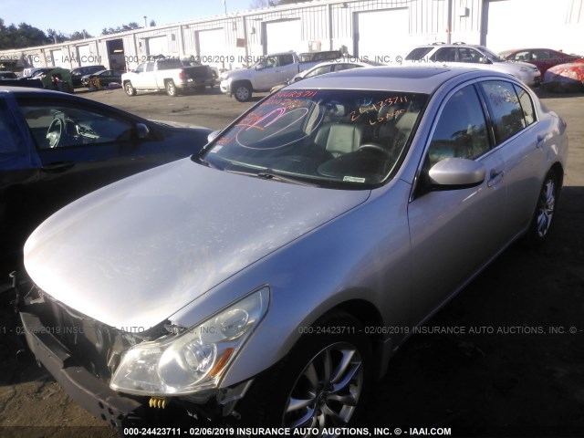 JNKCV61F19M352111 - 2009 INFINITI G37 SILVER photo 2