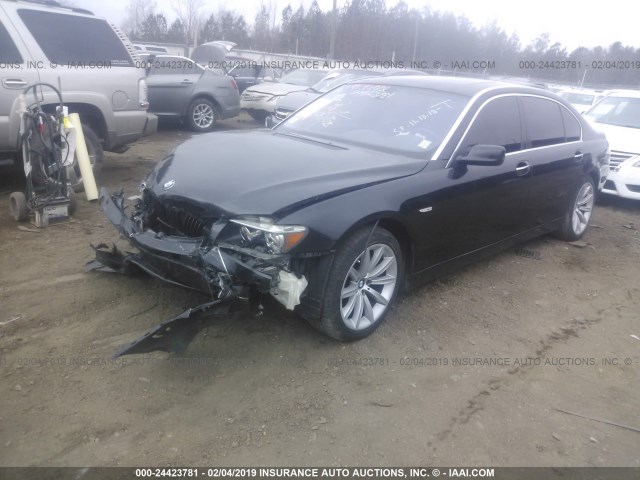 WBAHN83527DT65757 - 2007 BMW 750 BLACK photo 2