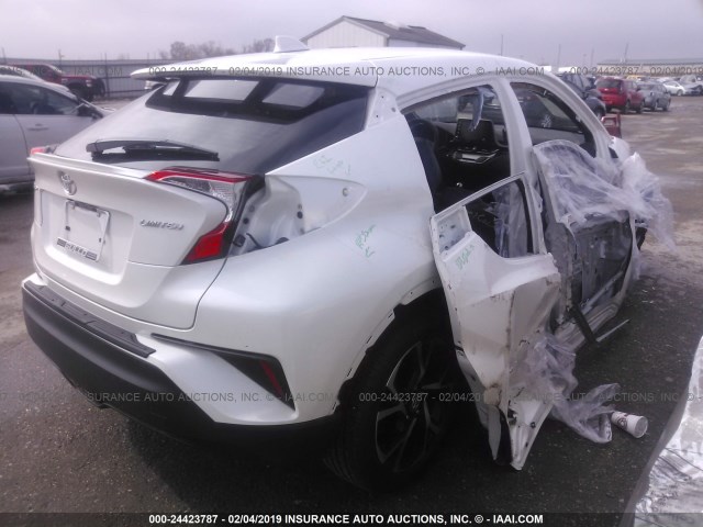 JTNKHMBX8K1027247 - 2019 TOYOTA C-HR XLE/LE/LIMITED WHITE photo 4