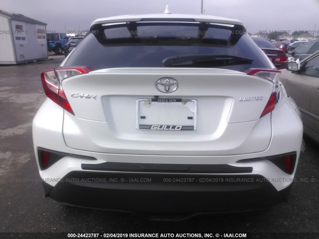 JTNKHMBX8K1027247 - 2019 TOYOTA C-HR XLE/LE/LIMITED WHITE photo 6