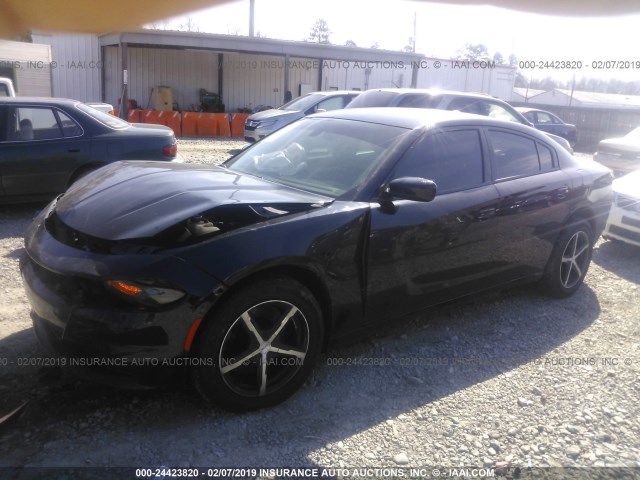 2C3CDXKT6JH170284 - 2018 DODGE CHARGER POLICE BLACK photo 2