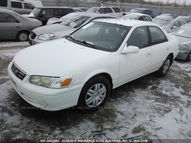 4T1BG22K71U775612 - 2001 TOYOTA CAMRY CE/LE/XLE WHITE photo 2