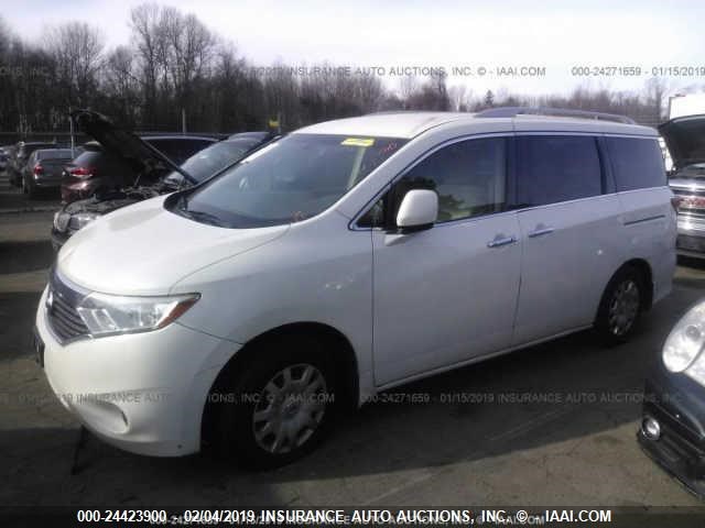 JN8AE2KP1C9050230 - 2012 NISSAN QUEST S/SV/SL/LE WHITE photo 2