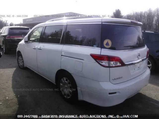 JN8AE2KP1C9050230 - 2012 NISSAN QUEST S/SV/SL/LE WHITE photo 3