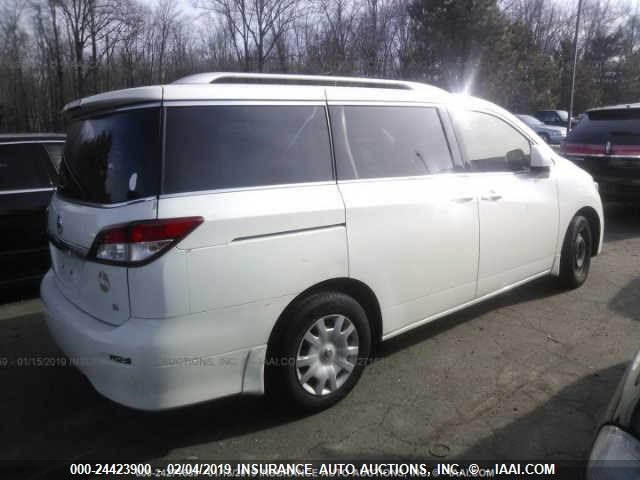 JN8AE2KP1C9050230 - 2012 NISSAN QUEST S/SV/SL/LE WHITE photo 4