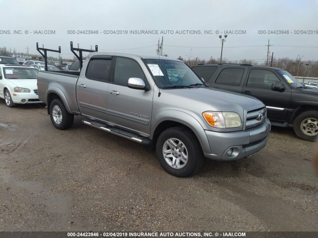 5TBET34106S549939 - 2006 TOYOTA TUNDRA DOUBLE CAB SR5 SILVER photo 1