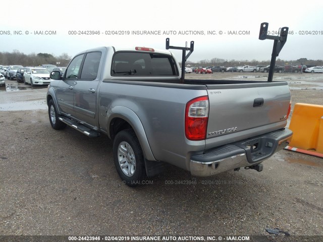 5TBET34106S549939 - 2006 TOYOTA TUNDRA DOUBLE CAB SR5 SILVER photo 3