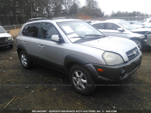 KM8JN12DX5U105376 - 2005 HYUNDAI TUCSON GLS/LX SILVER photo 1