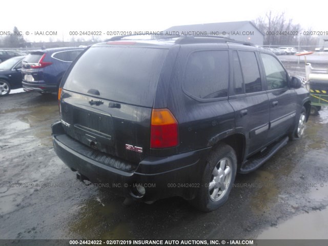 1GKDT13S742123580 - 2004 GMC ENVOY BLACK photo 4