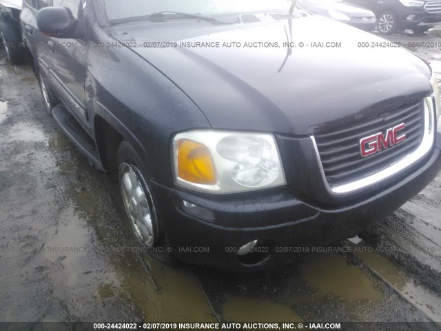 1GKDT13S742123580 - 2004 GMC ENVOY BLACK photo 6