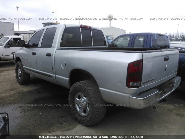 1D7KS28C27J168486 - 2007 DODGE RAM 2500 ST/SLT SILVER photo 3