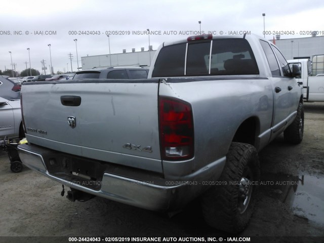 1D7KS28C27J168486 - 2007 DODGE RAM 2500 ST/SLT SILVER photo 4