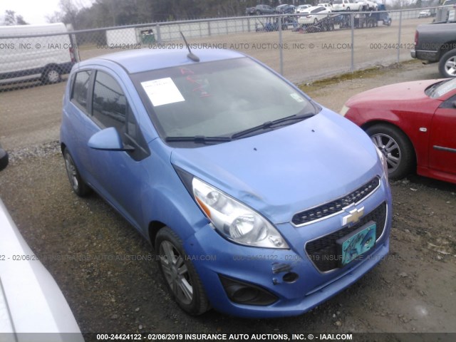 KL8CB6S92EC589265 - 2014 CHEVROLET SPARK LS BLUE photo 1