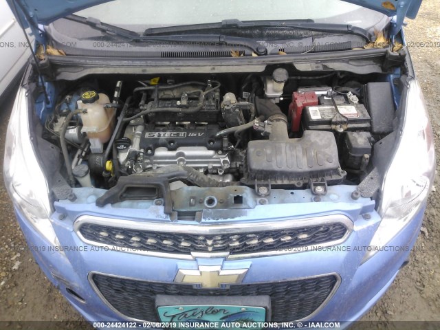 KL8CB6S92EC589265 - 2014 CHEVROLET SPARK LS BLUE photo 10