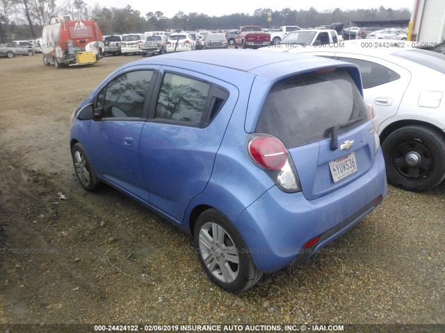 KL8CB6S92EC589265 - 2014 CHEVROLET SPARK LS BLUE photo 3