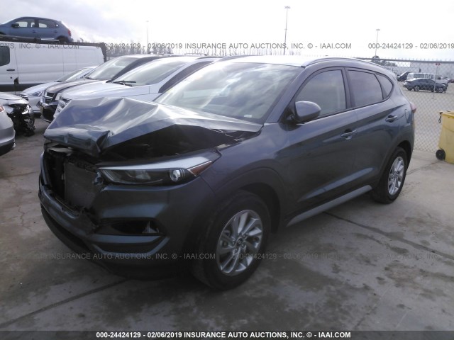 KM8J33A45JU663455 - 2018 HYUNDAI TUCSON LIMITED/SPORT AND ECO/SE GRAY photo 4