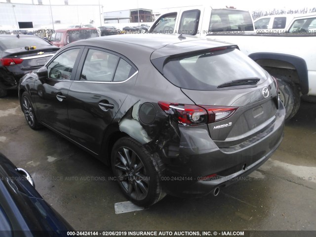 3MZBN1L35JM195756 - 2018 MAZDA 3 TOURING GRAY photo 3