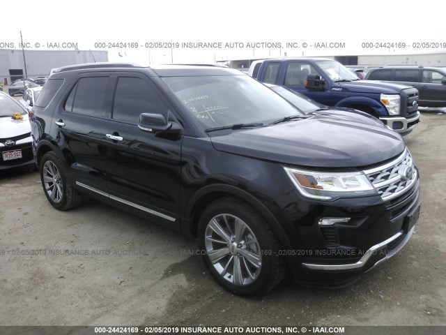 1FM5K7F84JGA71003 - 2018 FORD EXPLORER LIMITED BLACK photo 1