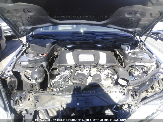 WDDHF5GB8AA072359 - 2010 MERCEDES-BENZ E 350 GRAY photo 10