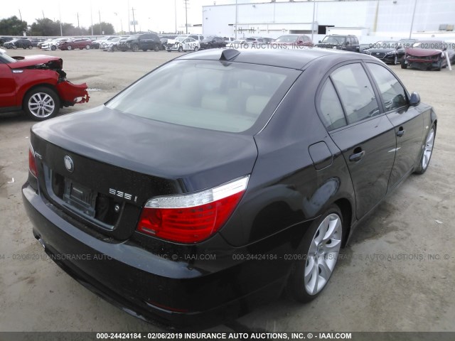 WBANW13538CZ83023 - 2008 BMW 535 I BLACK photo 4