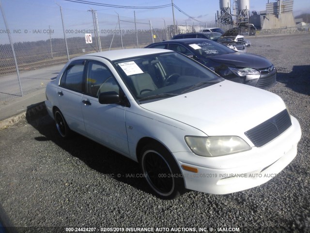 JA3AJ26E23U106204 - 2003 MITSUBISHI LANCER ES WHITE photo 1