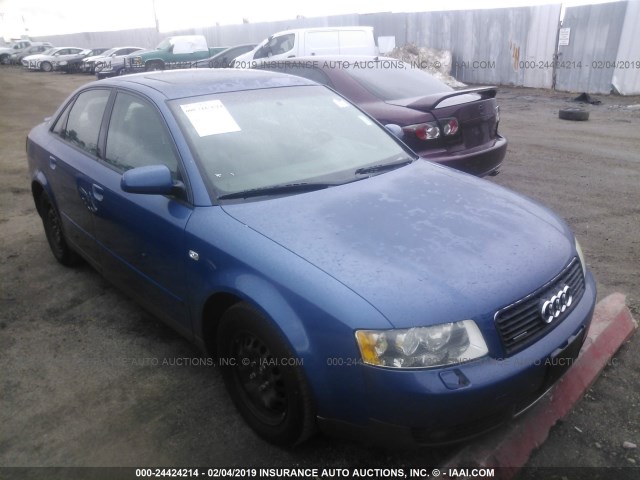 WAULC68E63A326873 - 2003 AUDI A4 1.8T QUATTRO BLUE photo 1