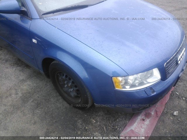 WAULC68E63A326873 - 2003 AUDI A4 1.8T QUATTRO BLUE photo 6