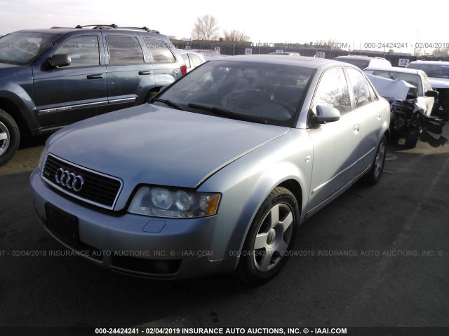 WAULC68E25A034219 - 2005 AUDI A4 1.8T QUATTRO/SPECIAL BLUE photo 2