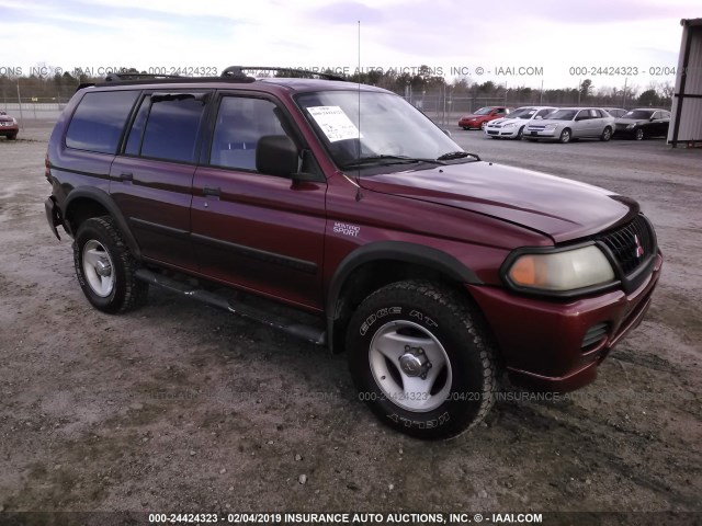 JA4MT31H6YP037789 - 2000 MITSUBISHI MONTERO SPORT LS/SPORT XLS MAROON photo 1