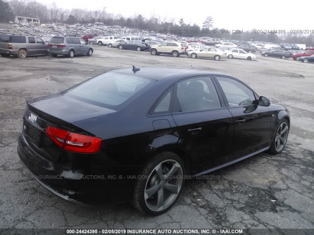 WAUEFAFL0FN007776 - 2015 AUDI A4 BLACK photo 4