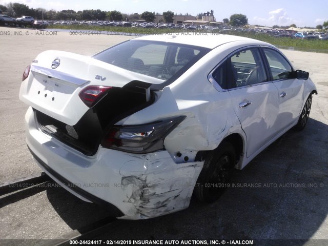 1N4AL3AP8JC180939 - 2018 NISSAN ALTIMA 2.5/S/SV/SL/SR WHITE photo 4